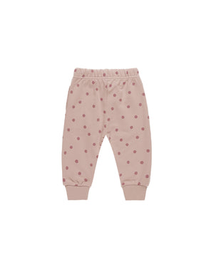 Relaxed Fleece Sweatpants - Polka Dots