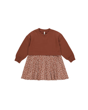 Sweatshirt Dress - Rosette