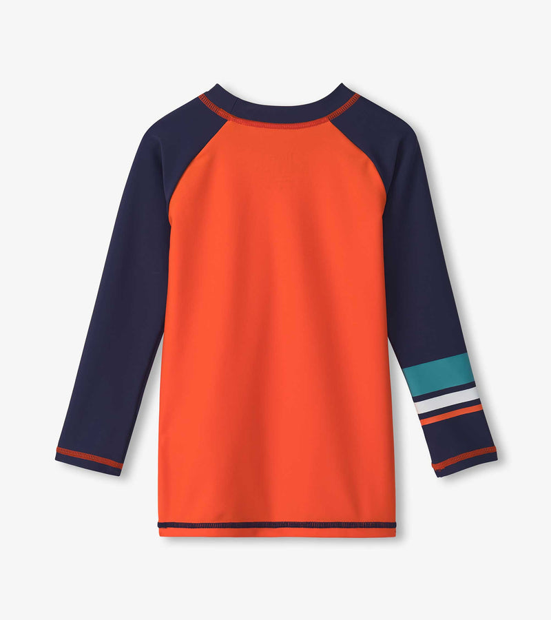 Orange Long Sleeve Rash Guard