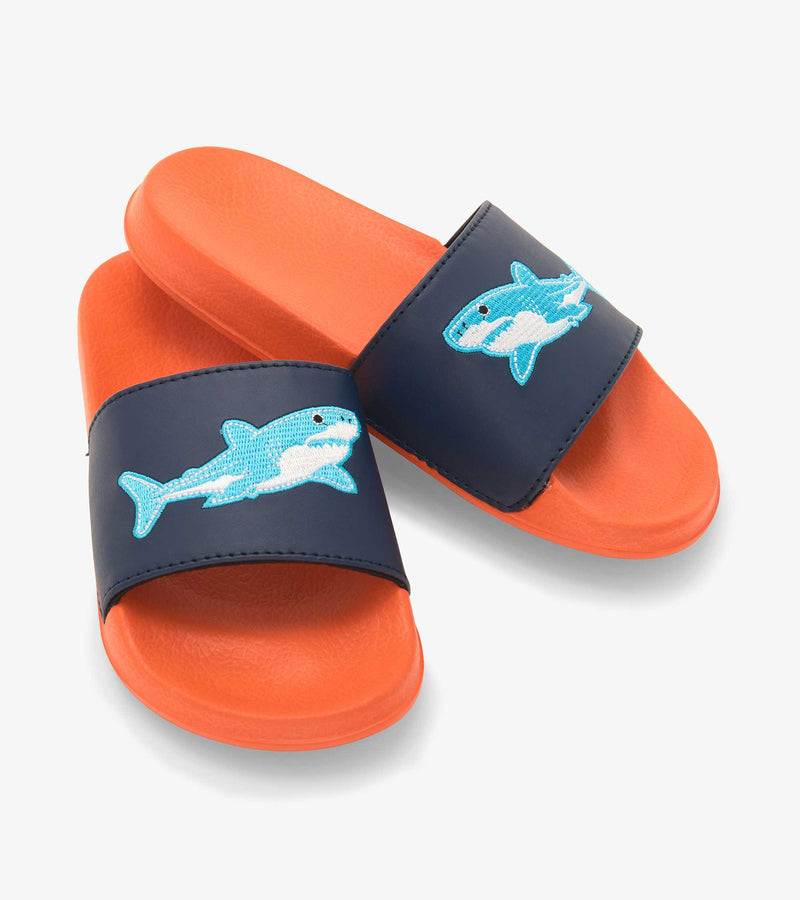 Boys Shark Slide On Sandals