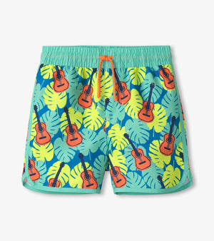 Boys Tropical Guitars Swim Shorts