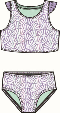 Magical Mermaid - Racerback Flutter Tankini