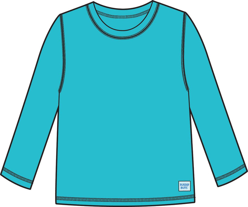 Bright Aqua - Long Sleeve Rash Guard