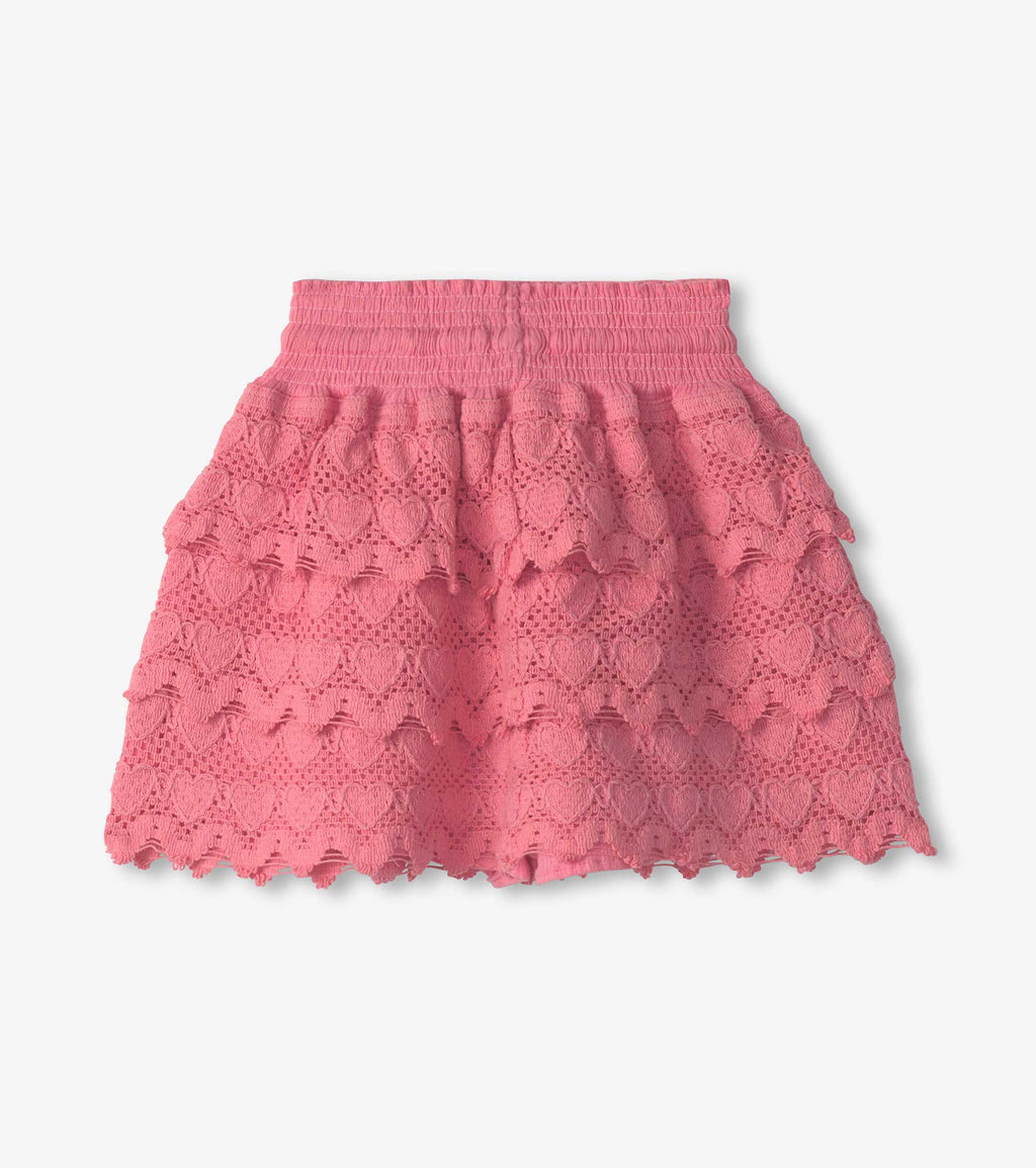 Pink Hearts Floaty Skort