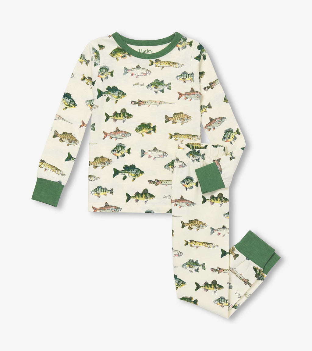 Real Fish Stretch Cotton Pajama Set