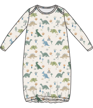 Soft Dinos Lap Shoulder Gown