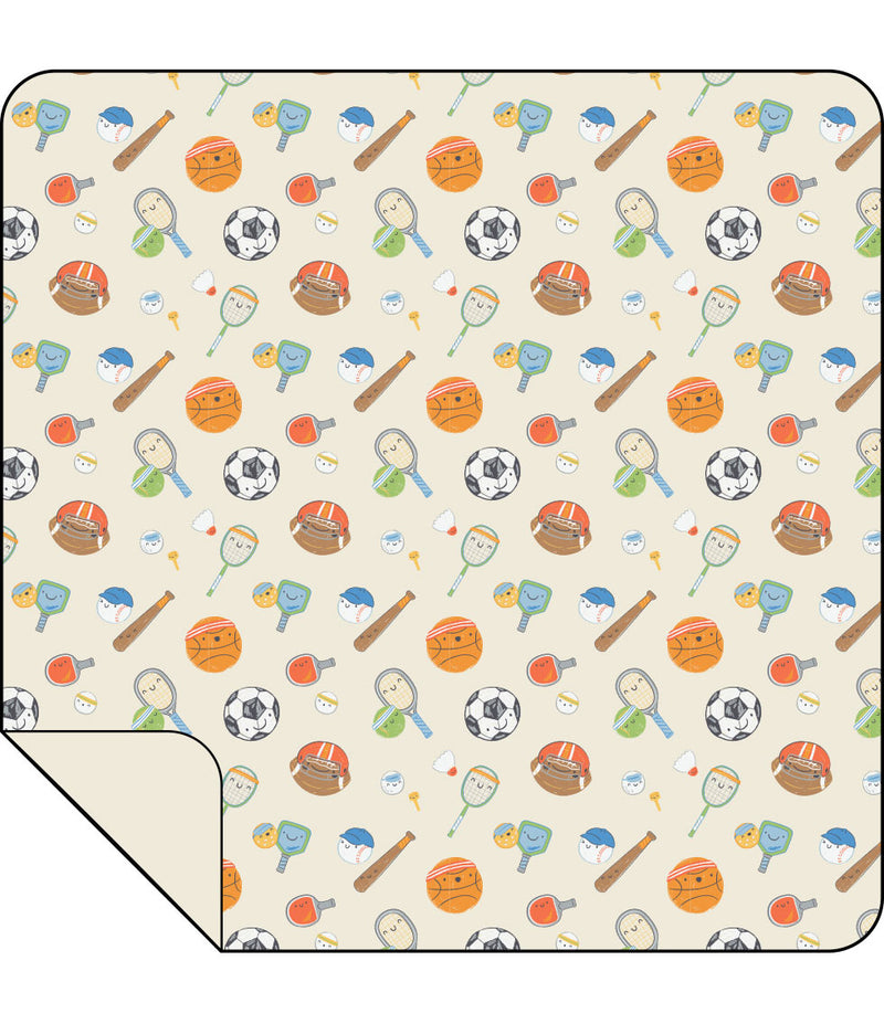 Sports Ball Friends Bamboo Swaddle Blanket