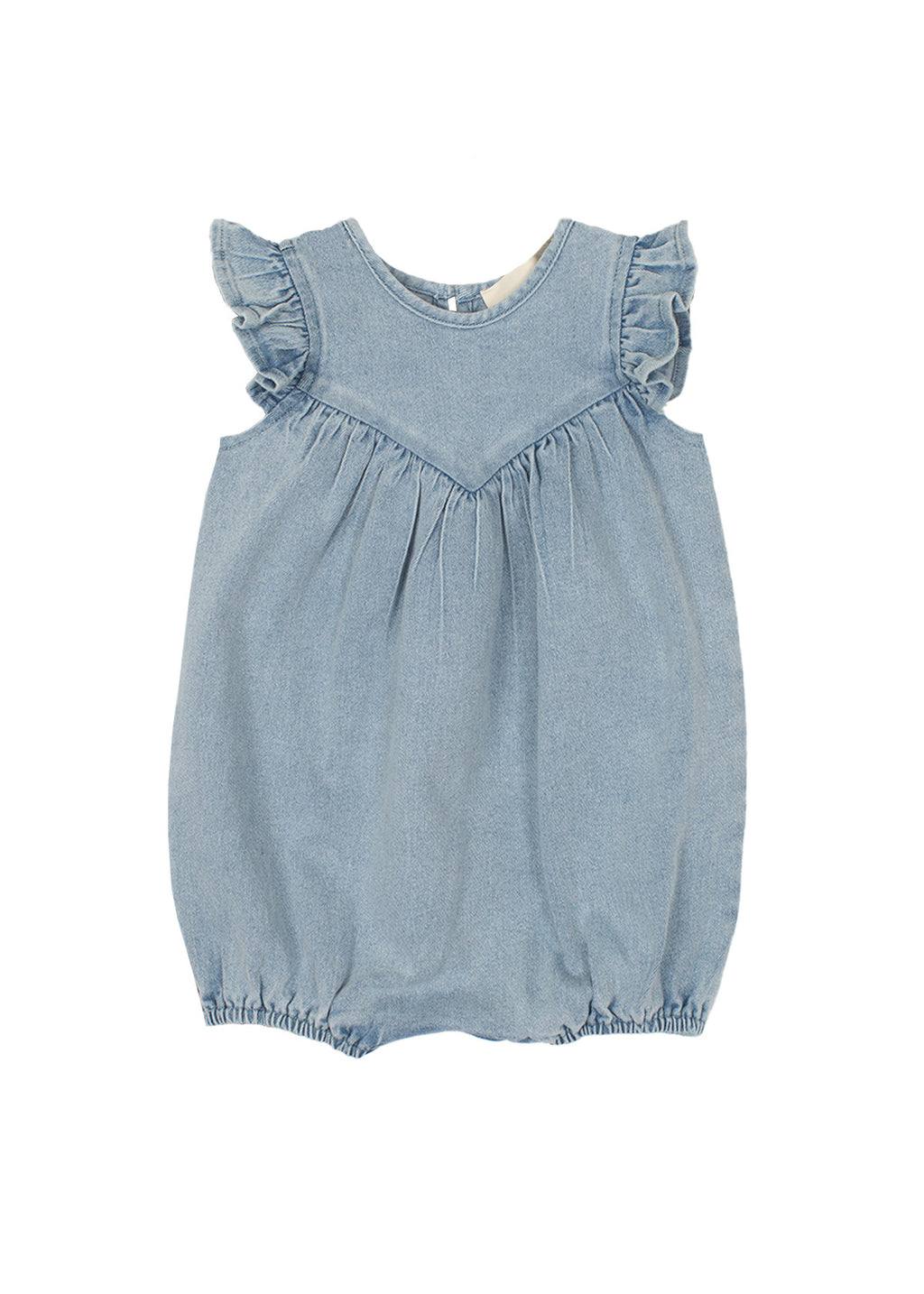 Blue Light Denim - Sunset Fields Romper