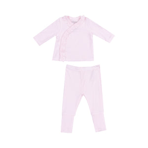 Stripe Classic Pink TMH Set with Roll Over Cuff Pant