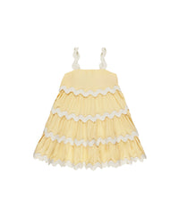 Ric Rac Dress - Yellow