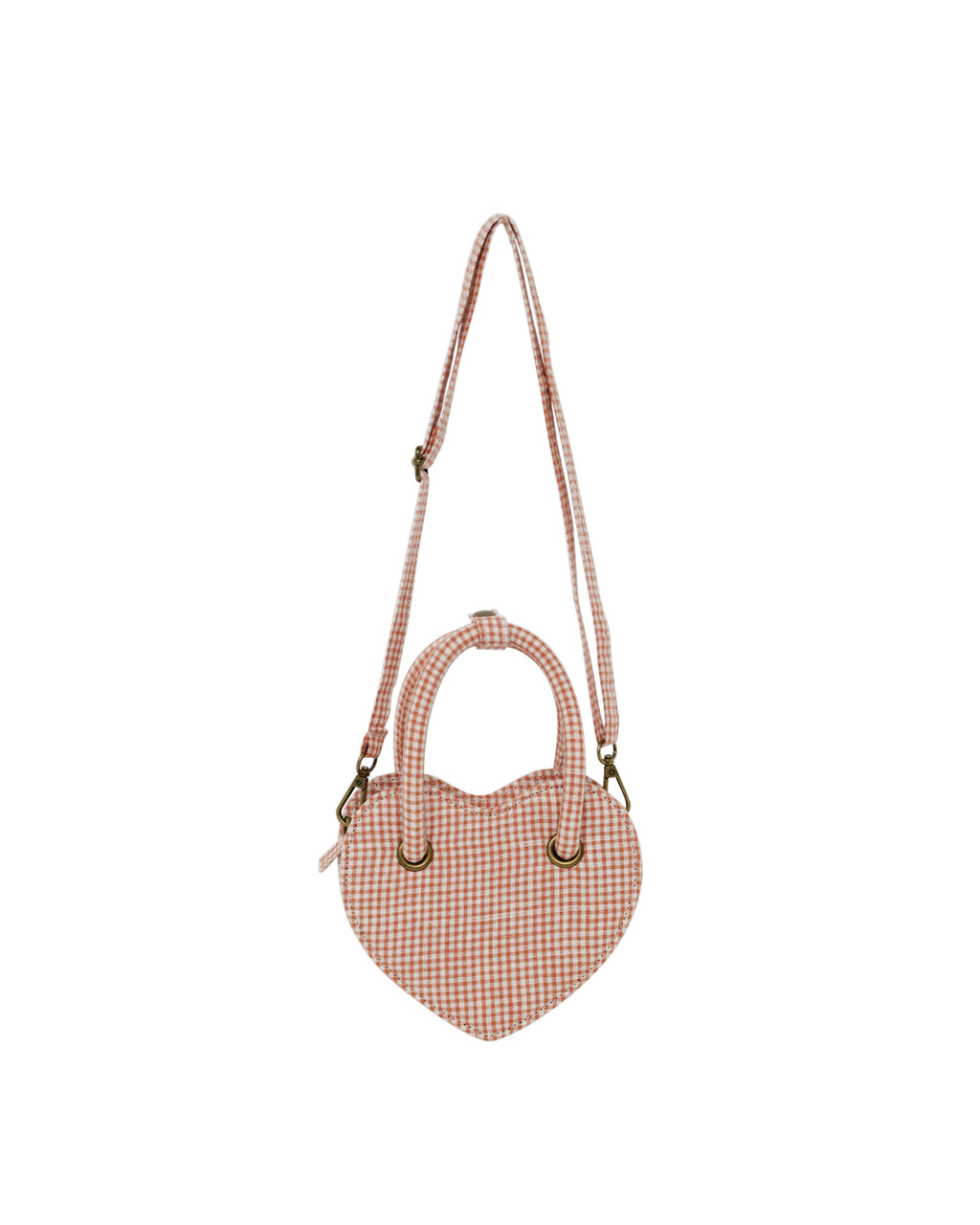 Heart Purse - Poppy Gingham