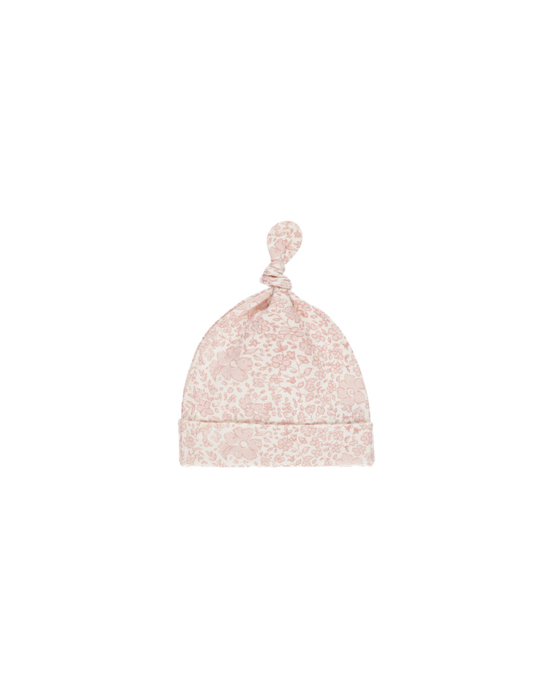 Knotted Baby Hat - Pink Blossom