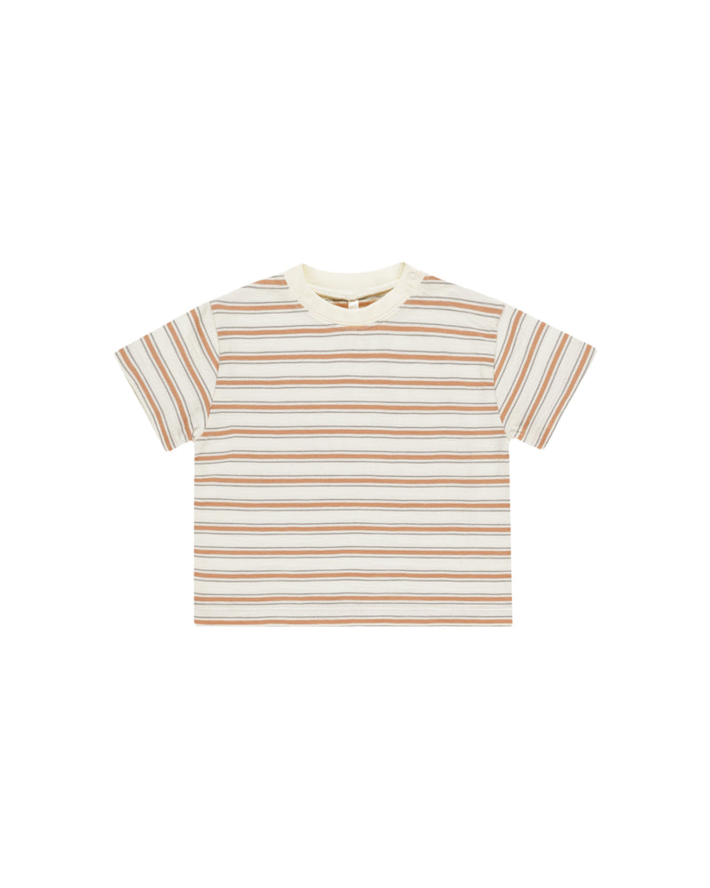 Relaxed Tee - Grapefruit Stripe