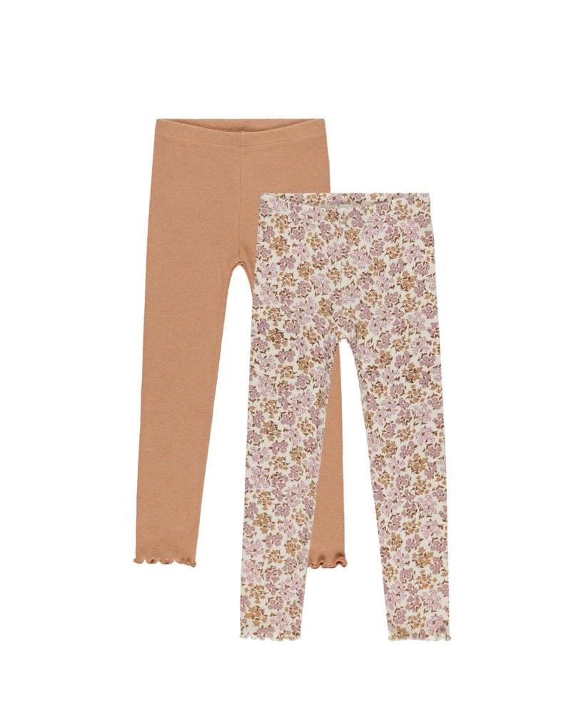 Ribbed Legging Set - Wildflower, Grapefruit