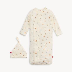 Lullaby Lane - Modal Magnetic Cozy Sleeper Gown & Hat Set