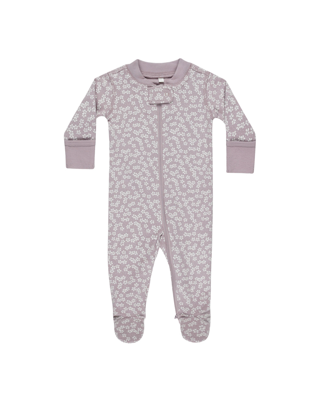 Zip Long Sleeve Sleeper Footie - Lavender Ditsy