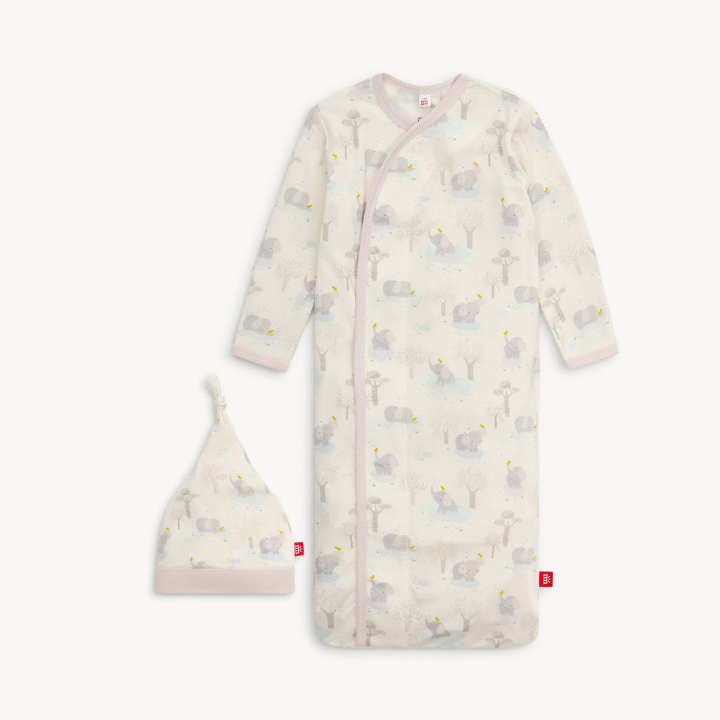 Big Love - Modal Magnetic Cozy Sleeper Gown & Hat Set