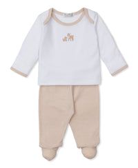 Forest Fanfare Tan Stripe Pant Set