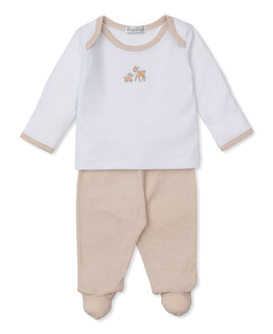 Forest Fanfare Tan Stripe Pant Set