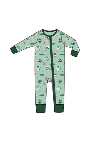 Golf Pros - Green - 2Way Zip Romper