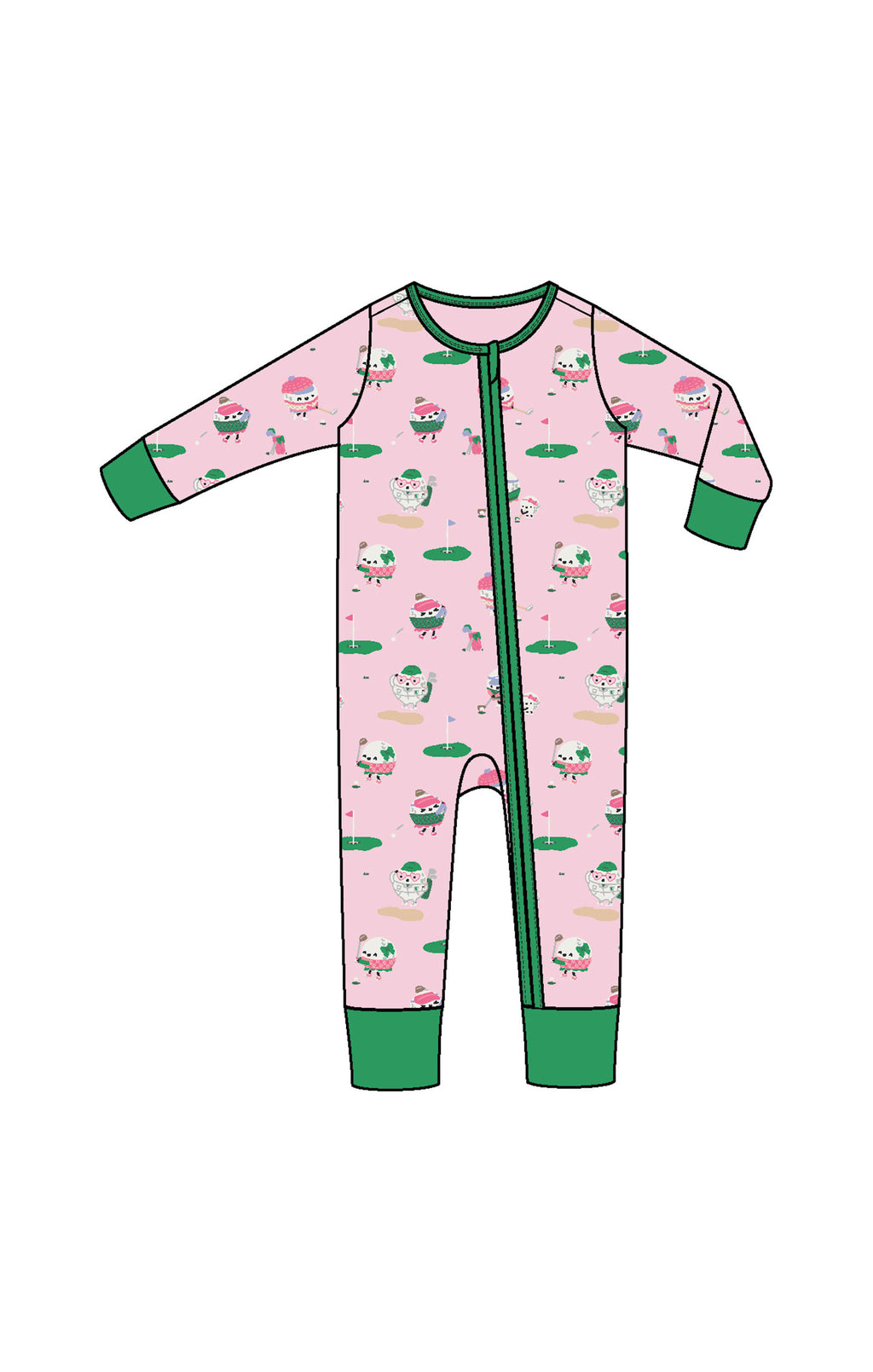 Golf Pros - Girl - 2Way Zip Romper