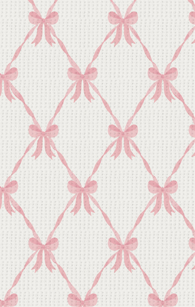 Ribbon Bow Trellis - Bamboo Swaddle Blanket