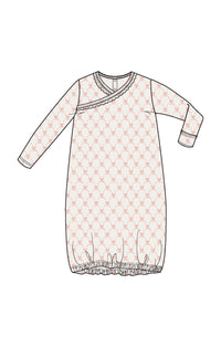 Ribbon Trellis Bow - Kimono Gown
