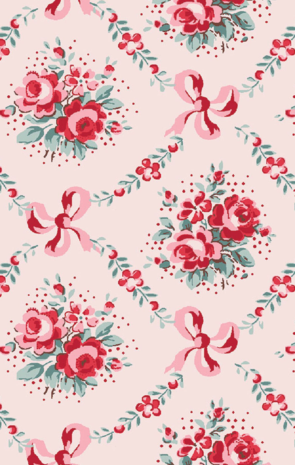 Rose Bow Lattice - Peter Pan 2 Way Zipper