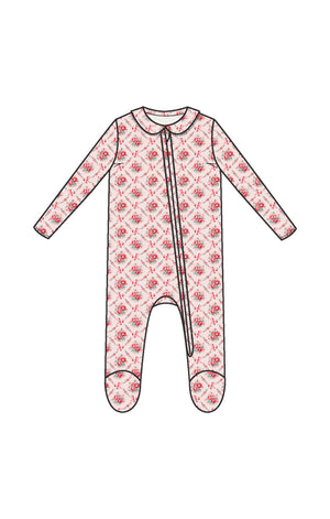 Rose Bow Lattice - Peter Pan 2 Way Zipper
