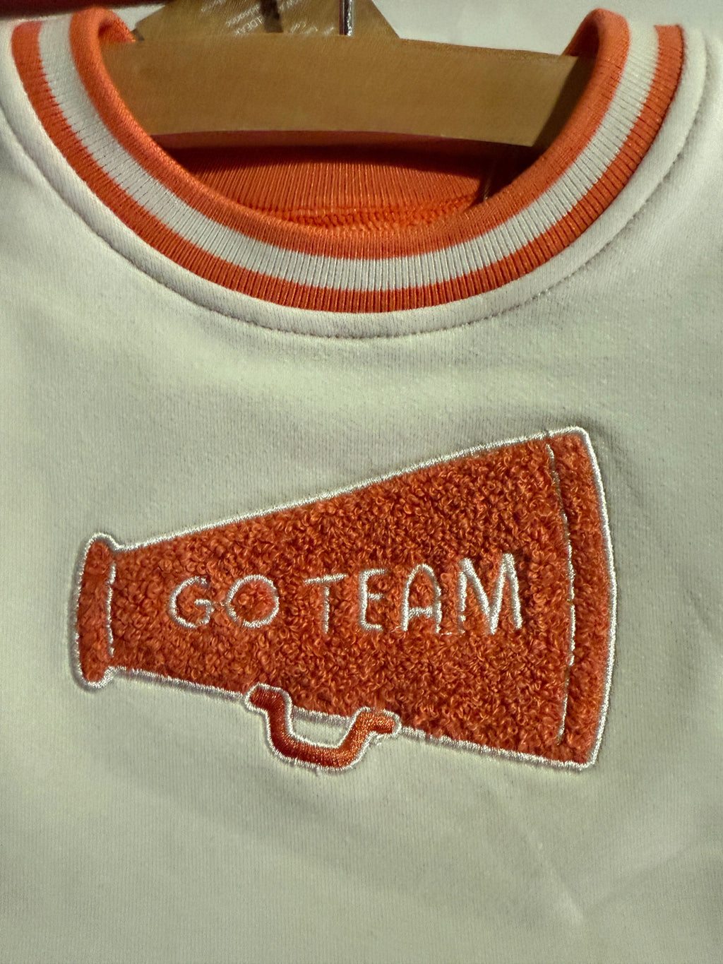 French Terry Sport - Varsity - Orange - French Terry Dress W/ Go Team Patch