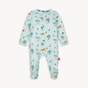 Central Bark Modal Magnetic Footie - Preemie