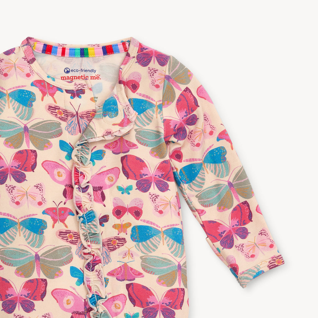 All A-Flutter Modal Magnetic Ruffle Footie
