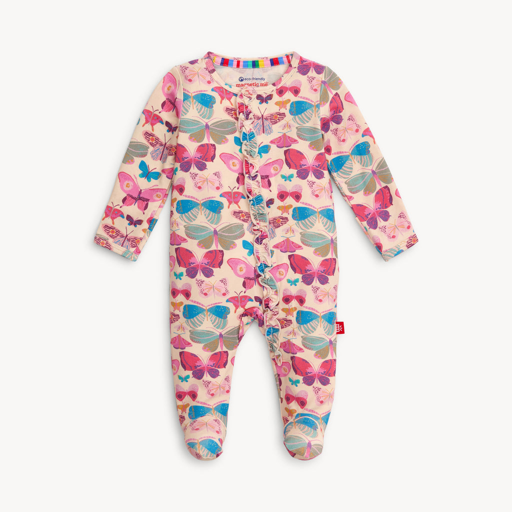 All A-Flutter Modal Magnetic Ruffle Footie
