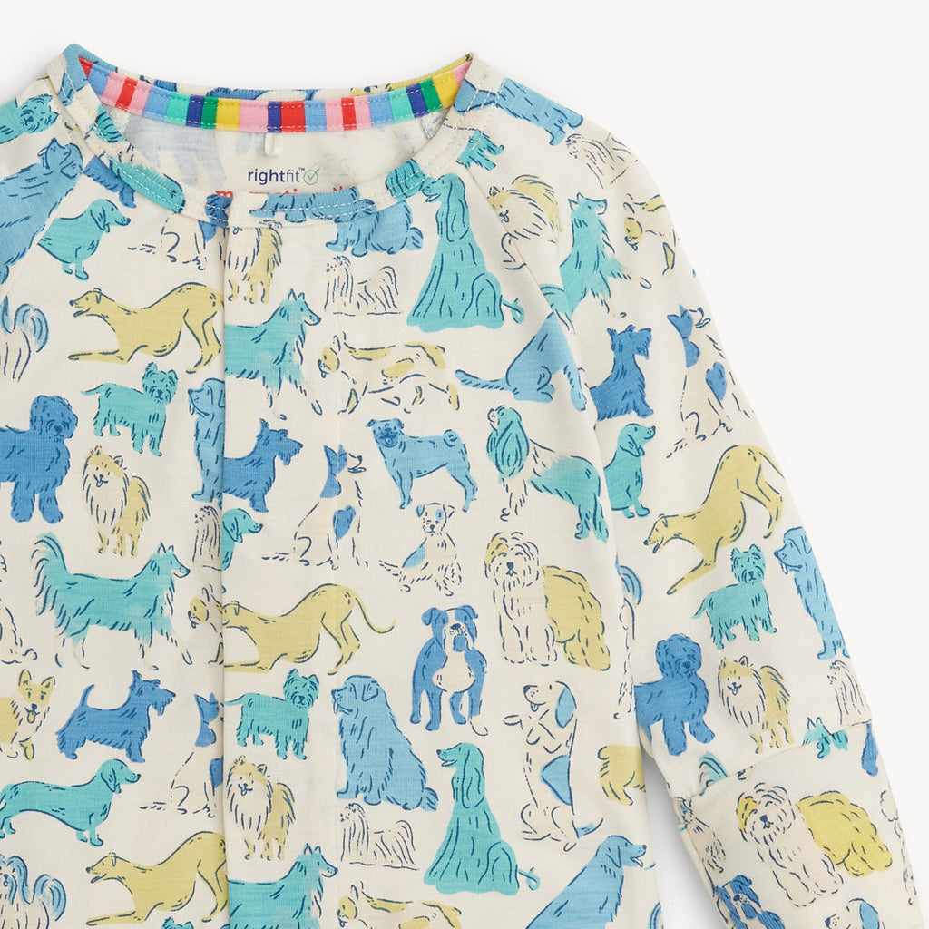 Blue It's A Paw-ty - Modal Magnetic Convertible Coverall