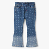 Hearts Flared Leg Denim Jeans