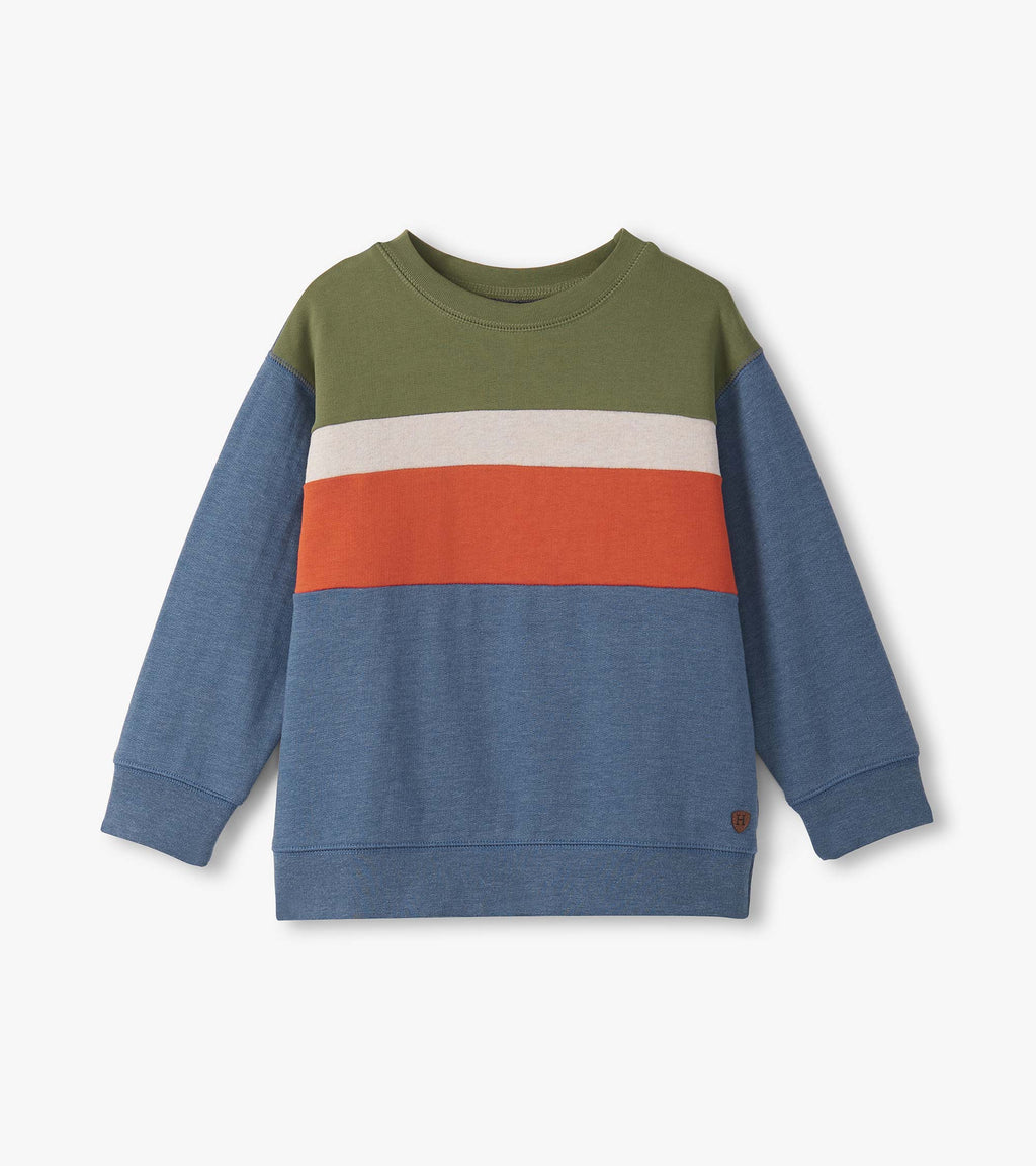 Autumn Color Block Athletic Pullover