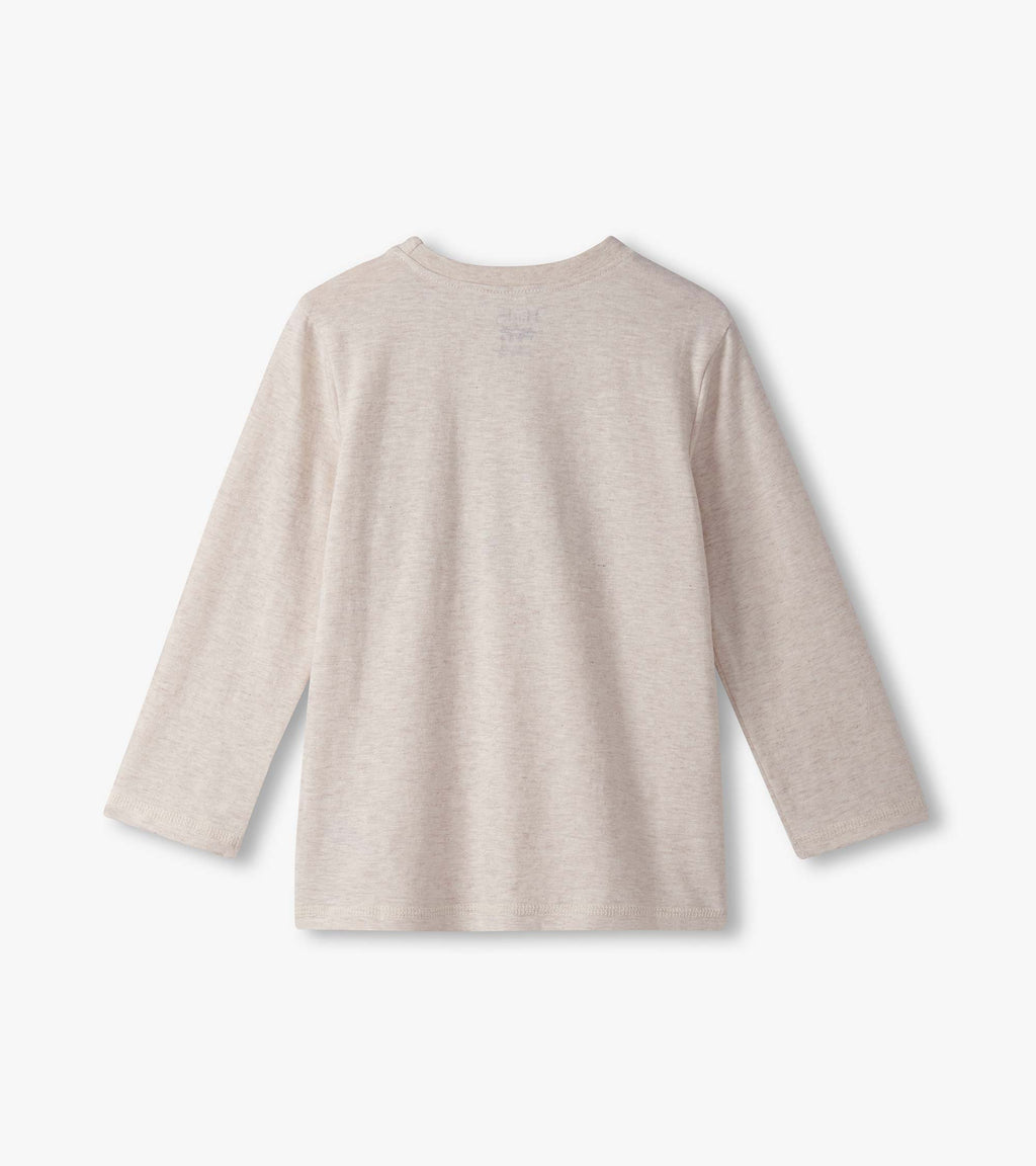 Hunting Dog Graphic Tee - Oatmeal Melange