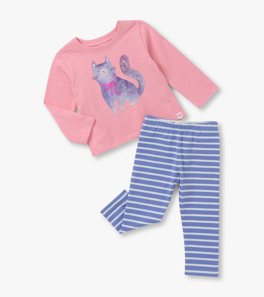 Kitty Graphic Tee & Legging Set