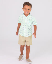 Khaki Stretch Chino Shorts