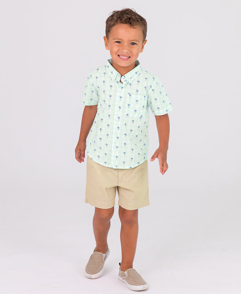 Khaki Stretch Chino Shorts