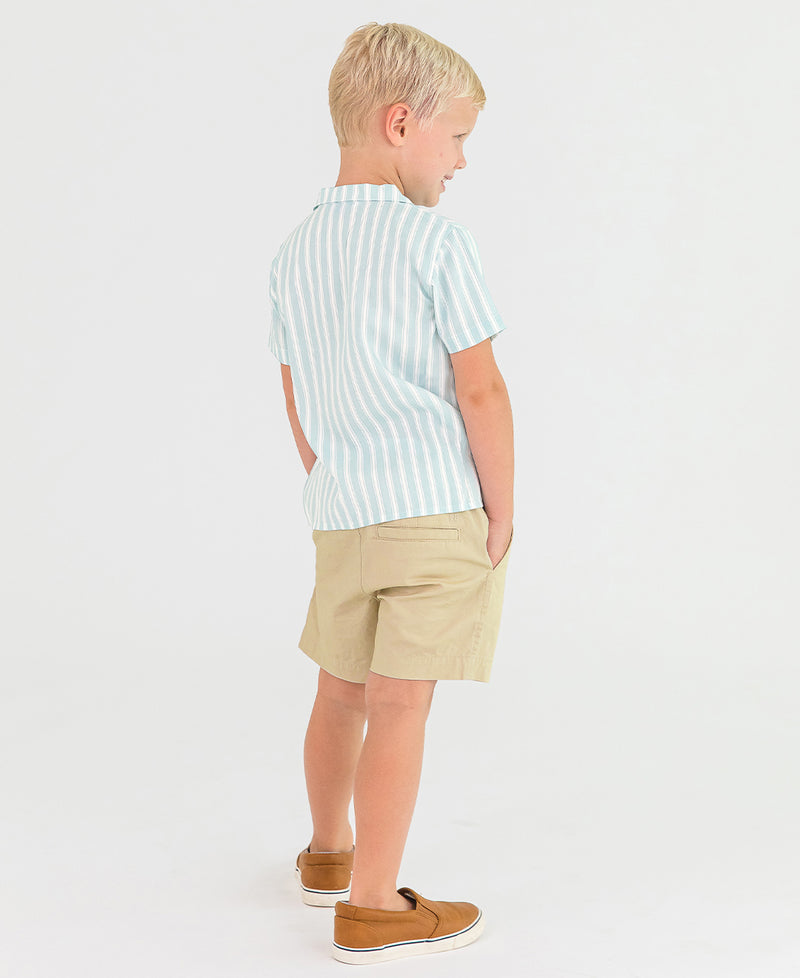 Khaki Stretch Chino Shorts