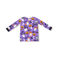 Costumed Ghosts - Glow In The Dark - Purple - L/s Loungewear Set