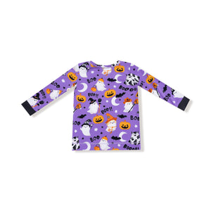 Costumed Ghosts - Glow In The Dark - Purple - L/s Loungewear Set