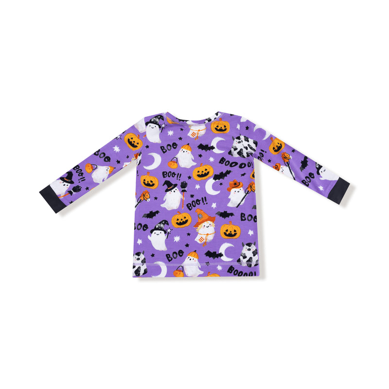 Costumed Ghosts - Glow In The Dark - Purple - L/s Loungewear Set