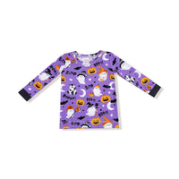 Costumed Ghosts - Glow In The Dark - Purple - L/s Loungewear Set