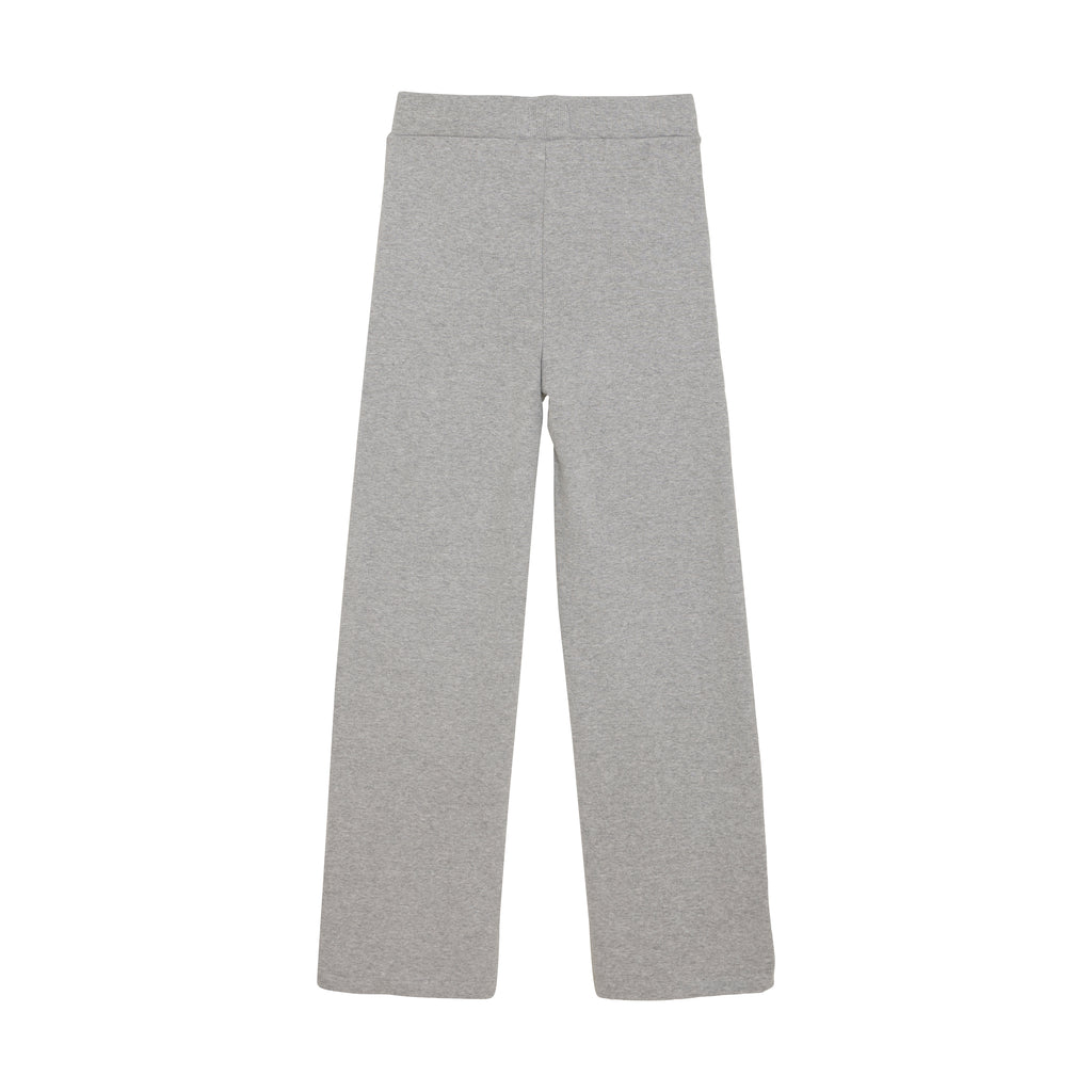 Light Grey Melange Rib Pants