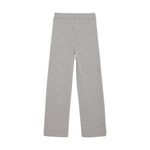 Light Grey Melange Rib Pants