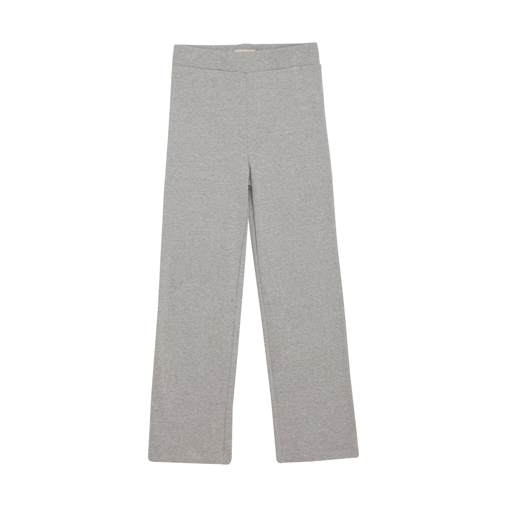 Light Grey Melange Rib Pants