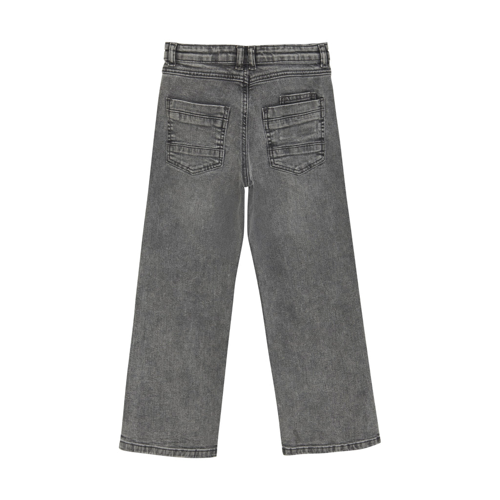 Light Grey Denim Wide Fit Jeans