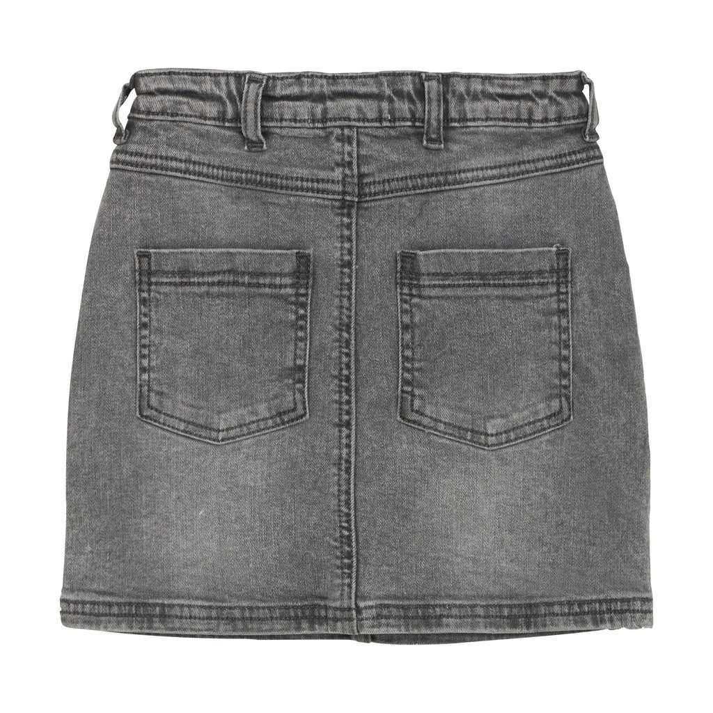 Light Grey Denim Skirt